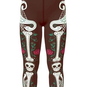 Lularoe skull rose bones leggings